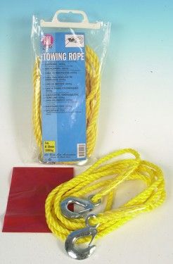 Tažné lano s háky, 1800 kg, 10 mm s karabinami